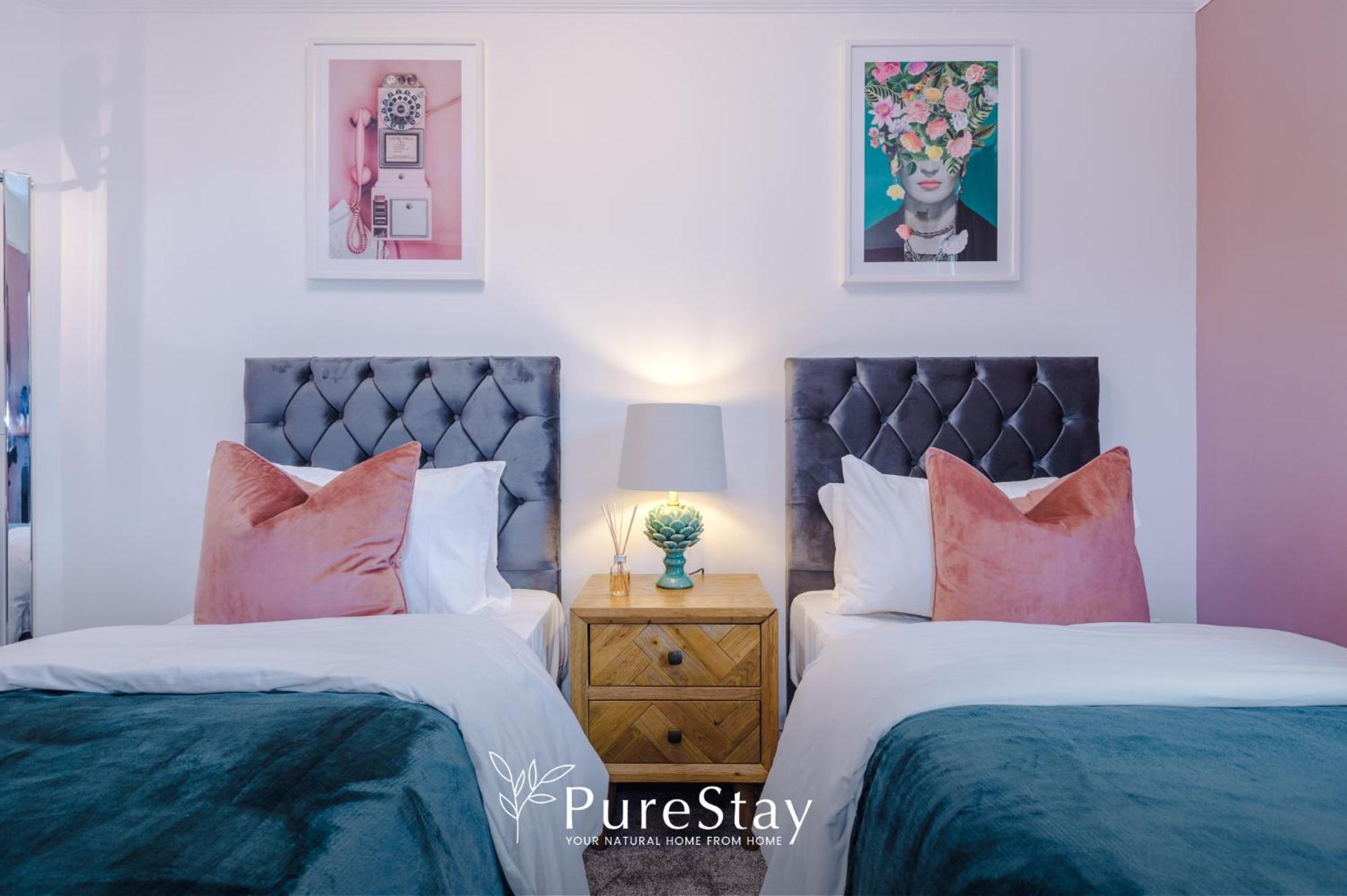 Incredible - Five Bedroom - 7 Actual Beds - 6 Bathroom House By Purestay - Central Bath With Parking 外观 照片